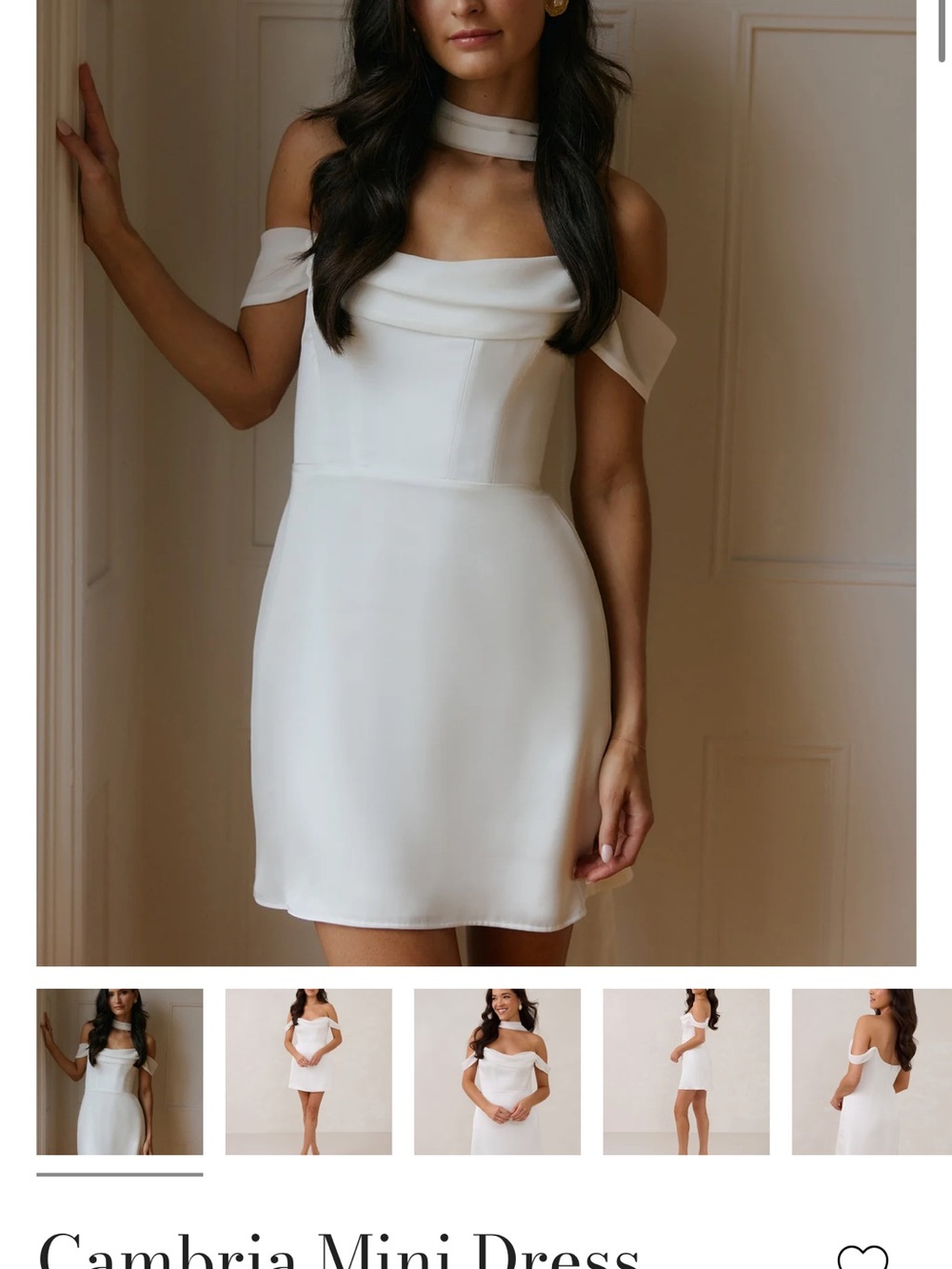 Mini Dress - White